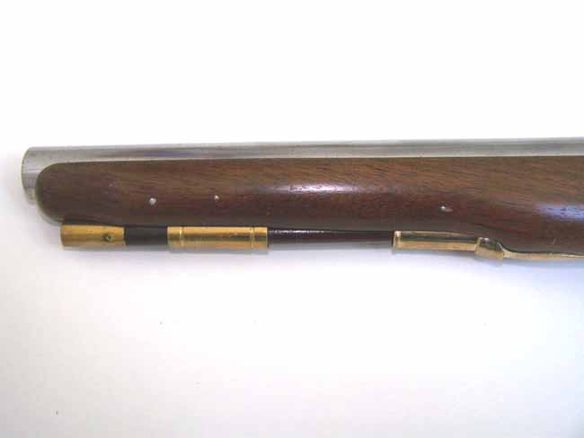 A Colonial Williamsburg made reproduction British Flintlock Heavy Dragoon Pistol with lockplate dated 1761 — image 6